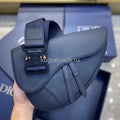 Dior M0446 Saddle Bag Dior Navy blue Calfskin Bag - Voguebags