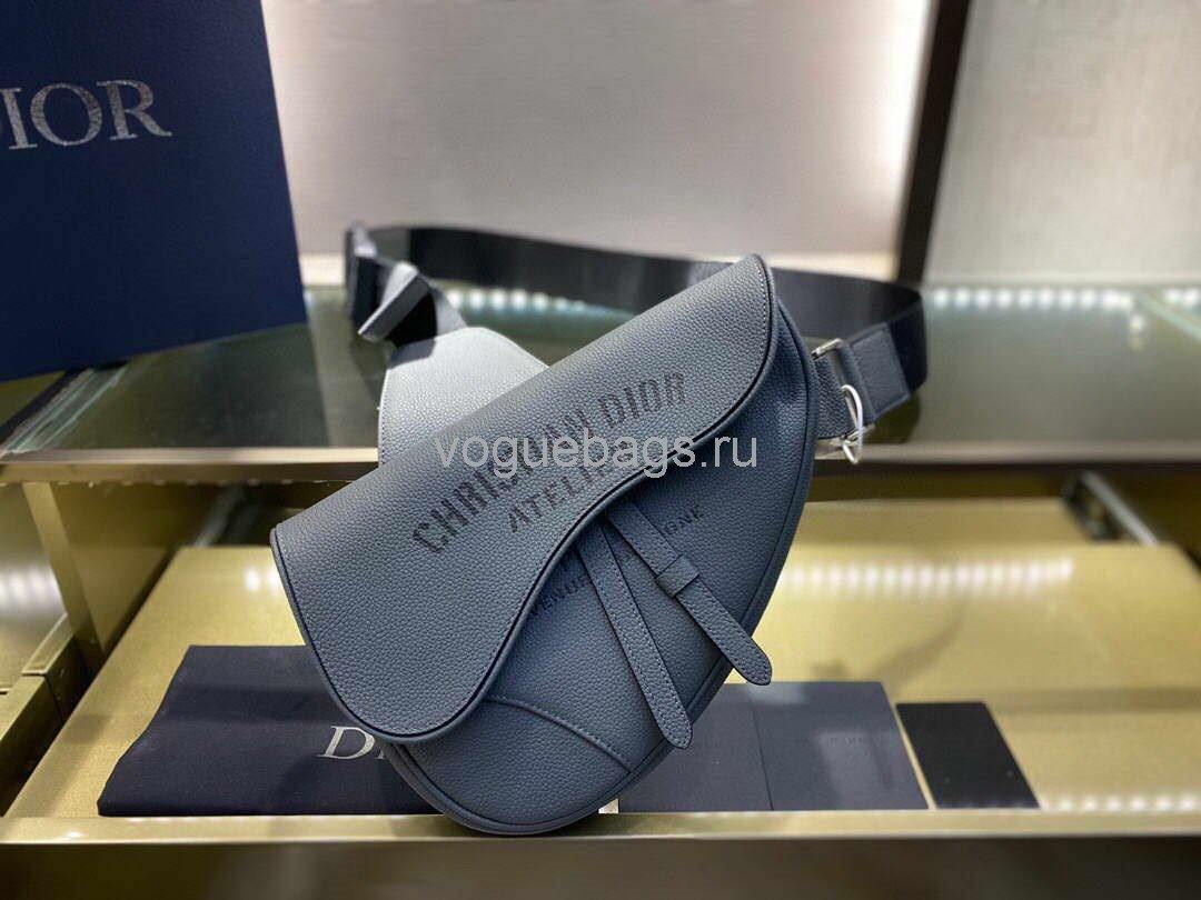 Dior M0446 Saddle Bag Dior Calfskin Bag Gray - Voguebags