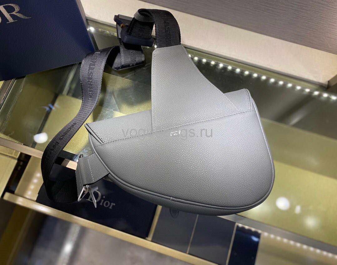Dior M0446 Saddle Bag Dior Calfskin Bag Gray - Voguebags