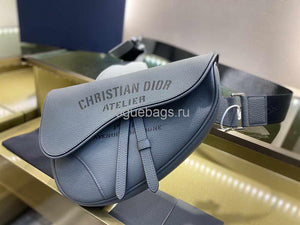 Dior M0446 Saddle Bag Dior Calfskin Bag Gray - Voguebags