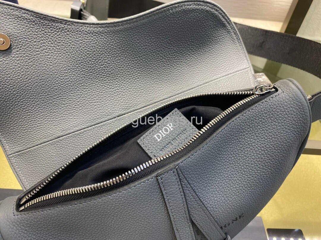 Dior M0446 Saddle Bag Dior Calfskin Bag Gray - Voguebags