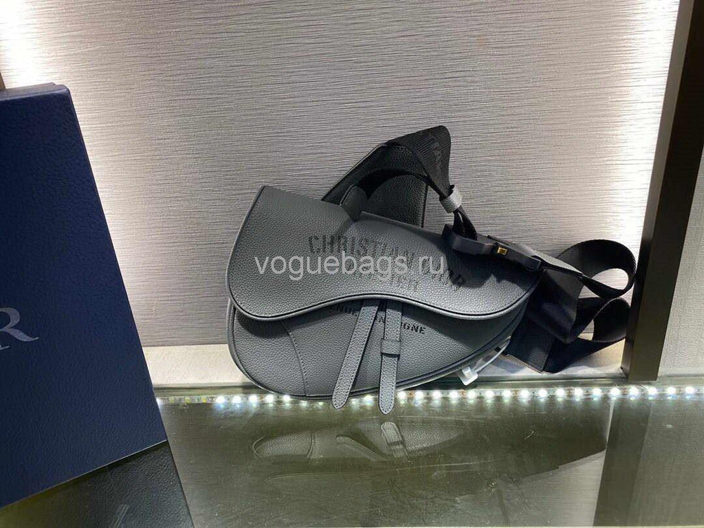 Dior M0446 Saddle Bag Dior Calfskin Bag Gray - Voguebags