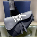 Dior M0446 Saddle Bag Dior Black Calfskin Bag - Voguebags