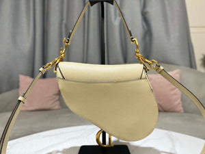 Dior M0455 Saddle Bag With Strap Apricot Grained Calfskin - Default Title - View 4