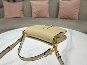Dior M0455 Saddle Bag With Strap Apricot Grained Calfskin - Default Title - View 6