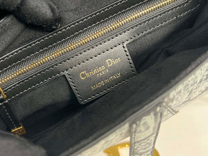 Dior M0455 Saddle Bag With Strap Black and White Ultramatte Calfskin - Default Title - View 9