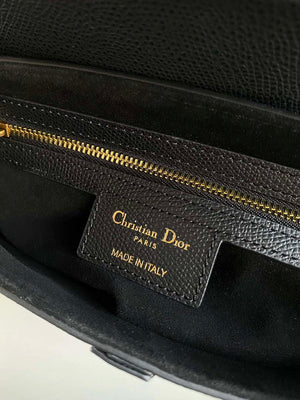 Dior M0455 Saddle Bag With Strap Black Grained Calfskin - Default Title - View 6
