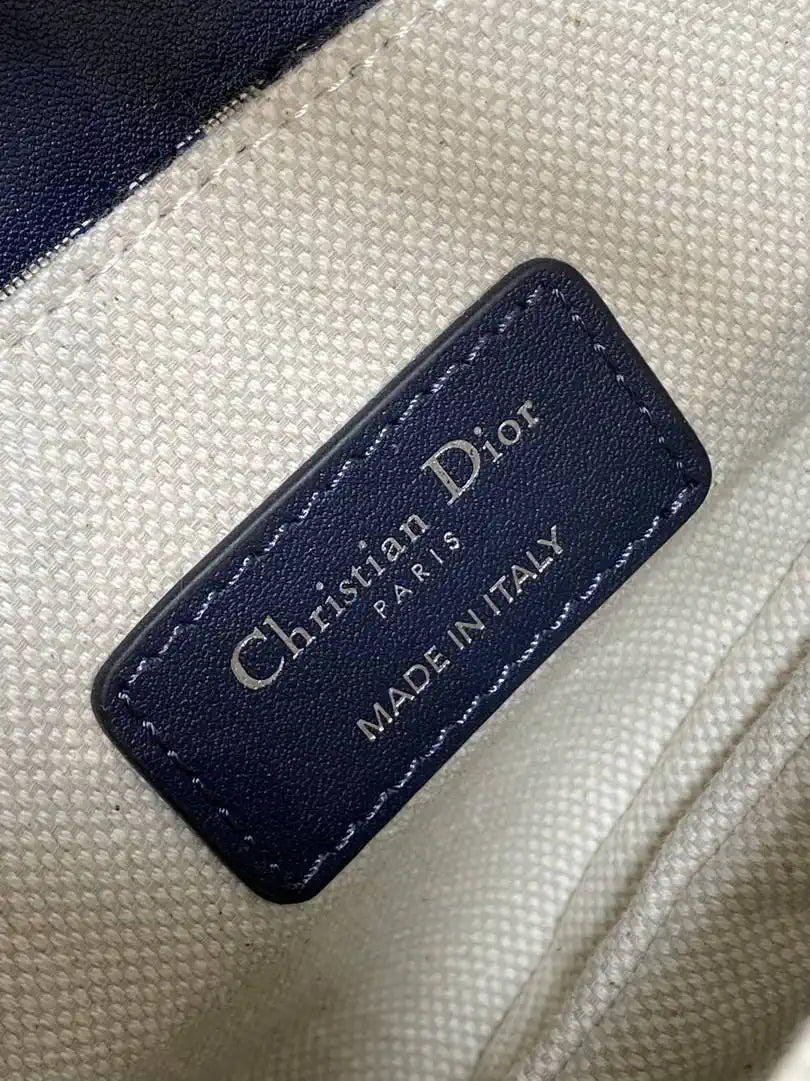 Dior M0455 Saddle Bag With Strap Blue Denim Dior Oblique Jacquard Silver M0456