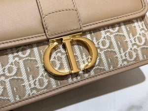 Dior M9334 30 Montaigne East-West Bag with Chain Dior Oblique Jacquard and Natural Smooth Calfskin - Default Title - View 6