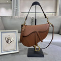 Dior M0455 Saddle Bag With Strap Grained Calfskin Caramel M0456