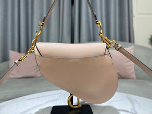 Dior M0455 Saddle Bag With Strap Nude Grained Calfskin - Default Title - View 3