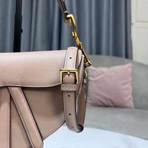 Dior M0455 Saddle Bag With Strap Nude Grained Calfskin - Default Title - View 4