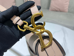Dior M0455 Saddle Bag With Strap Nude Grained Calfskin - Default Title - View 5