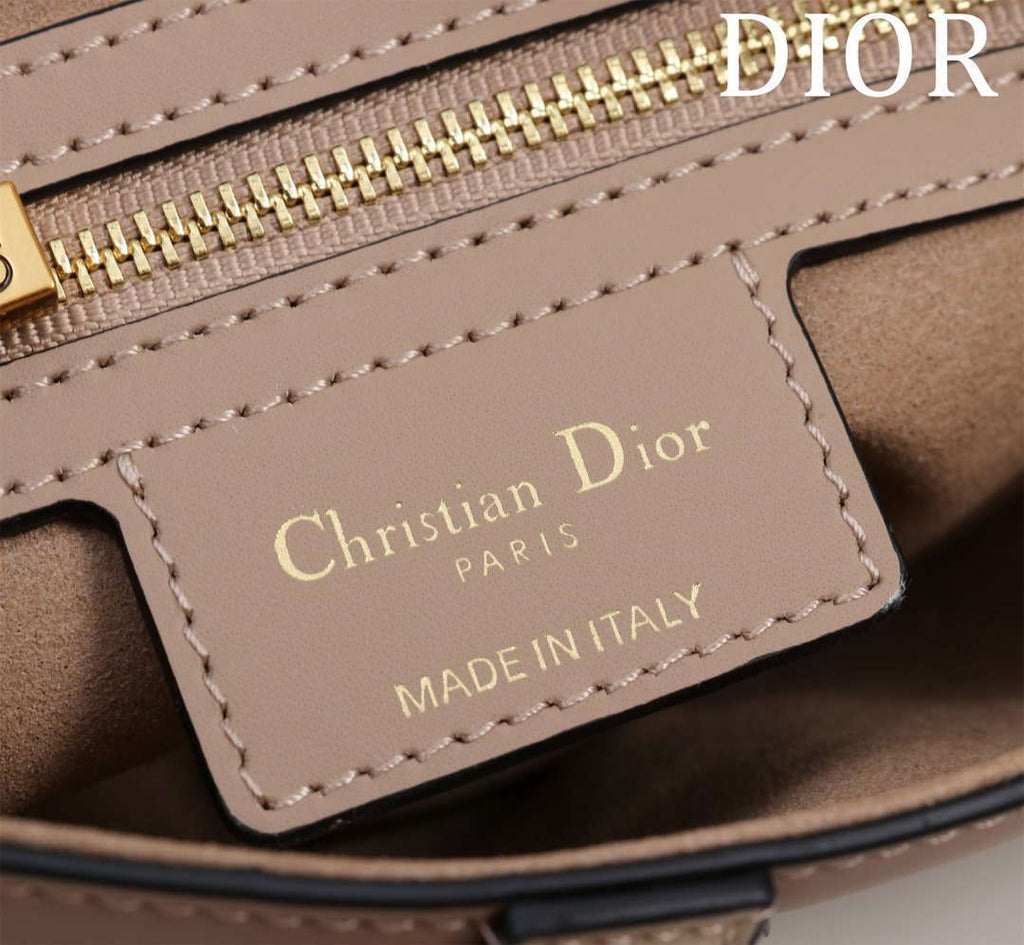 Dior M0455 Saddle Bag with Strap Dior Oblique Jacquard and Natural Smooth Calfskin