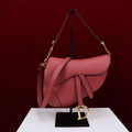 Dior M0455 Saddle Bag With Strap Red Grained Calfskin M0456 - Large 25cm - View 1
