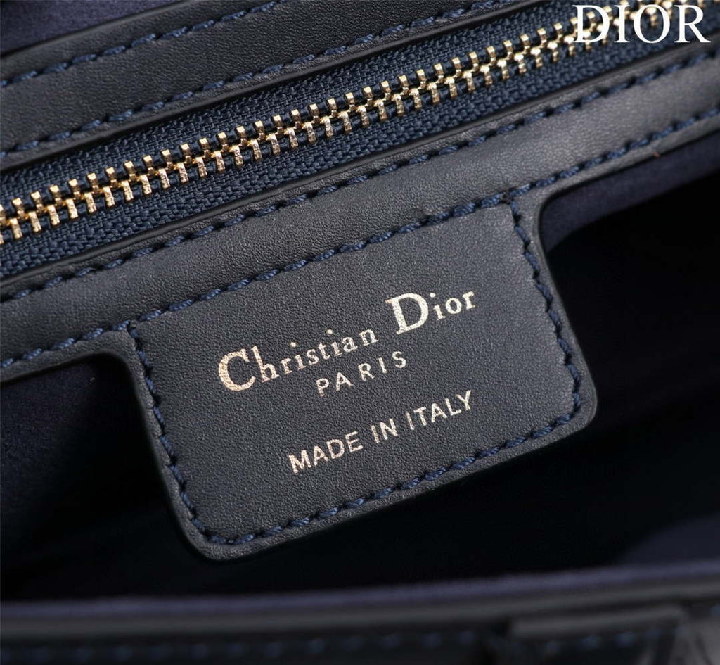 Dior M0455 Saddle Bag With Strap Ultramatte Calfskin Black Gold
