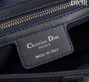 Dior M0455 Saddle Bag With Strap Ultramatte Calfskin Black Gold - Default Title - View 9