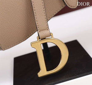Dior M0456 Mini Saddle Bag With Strap Apricot Grained Calfskin - Default Title - View 8