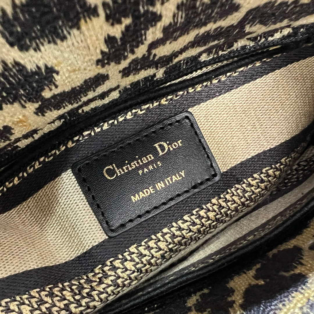 Dior M0500 MINI Lady D-LITE Bag Beige Multicolor Mizza Embroidery