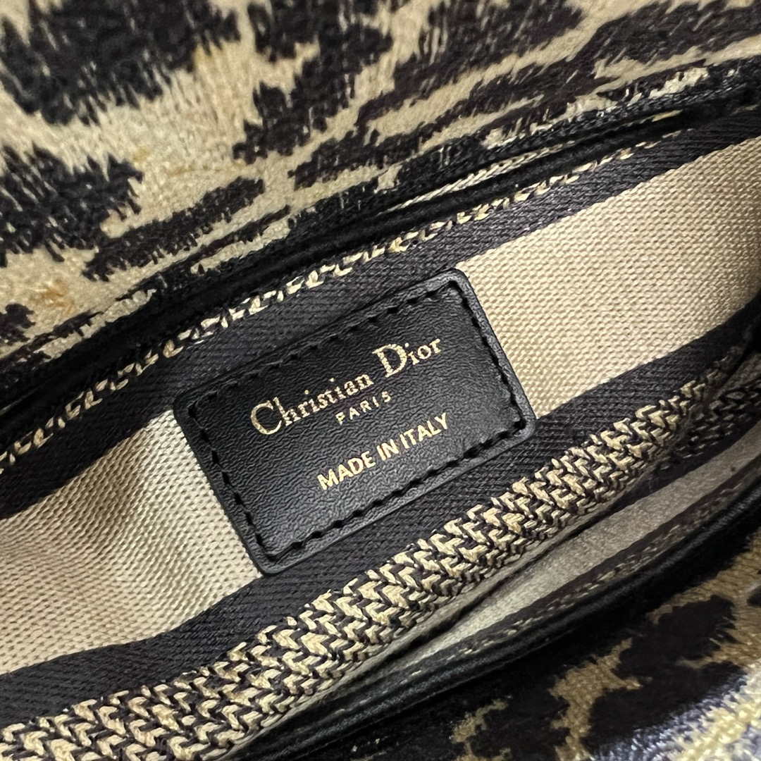 Dior M0500 MINI Lady D-LITE Bag Beige Multicolor Mizza Embroidery