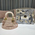 Dior M0500 MINI Lady D-LITE Bag Pink Toile de Jouy Embroidery - Default Title - View 1