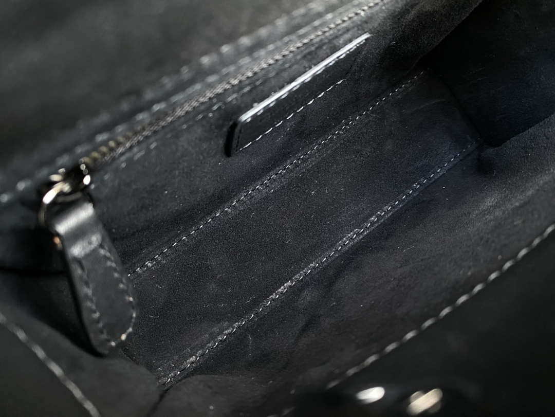 Dior  Mini Dior Lady Bag Navy Black Metallic Cannage Lambskin with Beaded Embroidery M0505 Black
