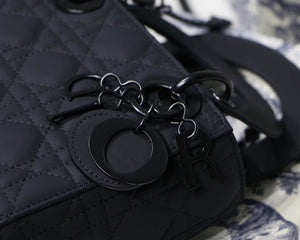 Dior M0505 Mini Dior Lady Bag Black Cannage lambskin - Default Title - View 2
