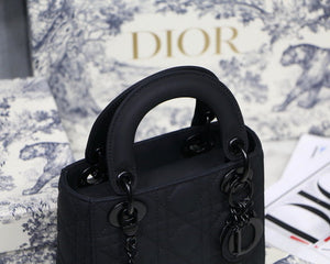 Dior M0505 Mini Dior Lady Bag Black Cannage lambskin - Default Title - View 3