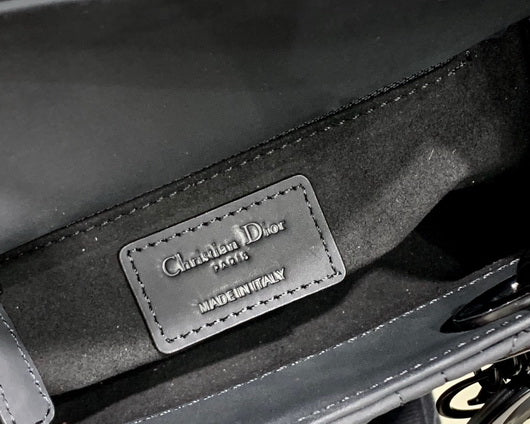 Dior M0505 Mini Dior Lady Bag Black Cannage lambskin
