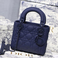 Dior M0505 Mini Dior Lady Bag Navy Blue Cannage Lambskin - Default Title - View 1