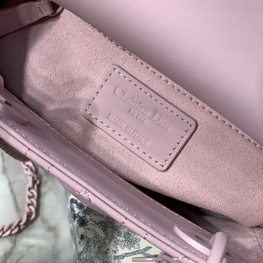 Dior M0505 Mini Dior Lady Bag Pink Cannage Lambskin