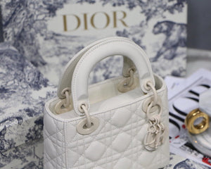 Dior M0505 Mini Dior Lady Bag Latte Cannage lambskin - Default Title - View 2