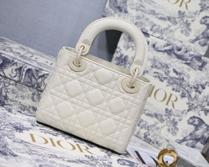 Dior M0505 Mini Dior Lady Bag Latte Cannage lambskin - Default Title - View 4