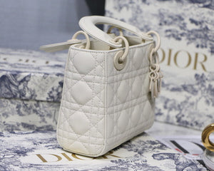 Dior M0505 Mini Dior Lady Bag Latte Cannage lambskin - Default Title - View 5