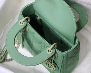 Dior M0505 Mini Dior Lady Bag Green Cannage Lambskin - Default Title - View 9