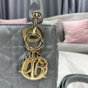 Dior M0505 Mini Dior Lady Bag Light Blue Cannage lambskin Gold - Default Title - View 6
