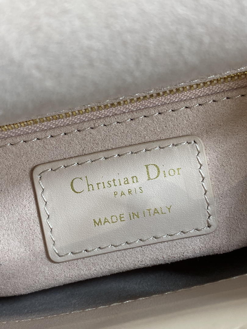 Dior M0505 Mini Lady Dior Bag Pink Cannage Lambskin With Bow