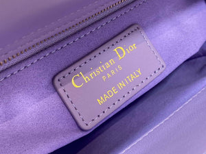 Dior M0505 Mini Lady Dior Bag Lilac Cannage Lambskin - Default Title - View 9
