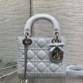 Dior M0505 Small Lady Dior Bag with Strap Cannage Lambskin M3015