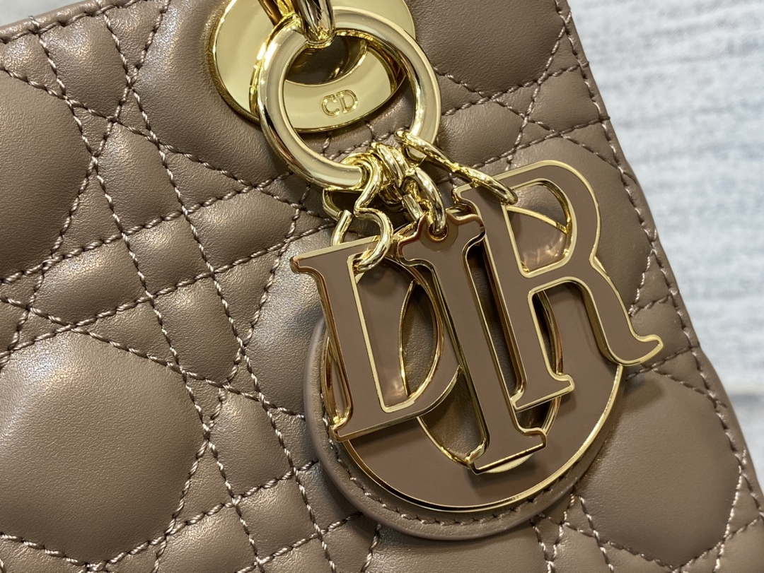 Dior M0531 Small Lady Dior Bag Mike tea Cannage with Mike tea enamel buckle - Default Title - View 4