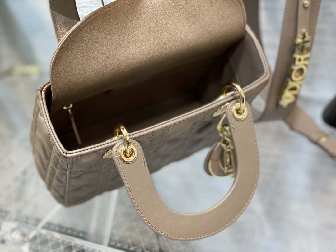 Dior M0531 Small Lady Dior Bag Mike tea Cannage with Mike tea enamel buckle - Default Title - View 8