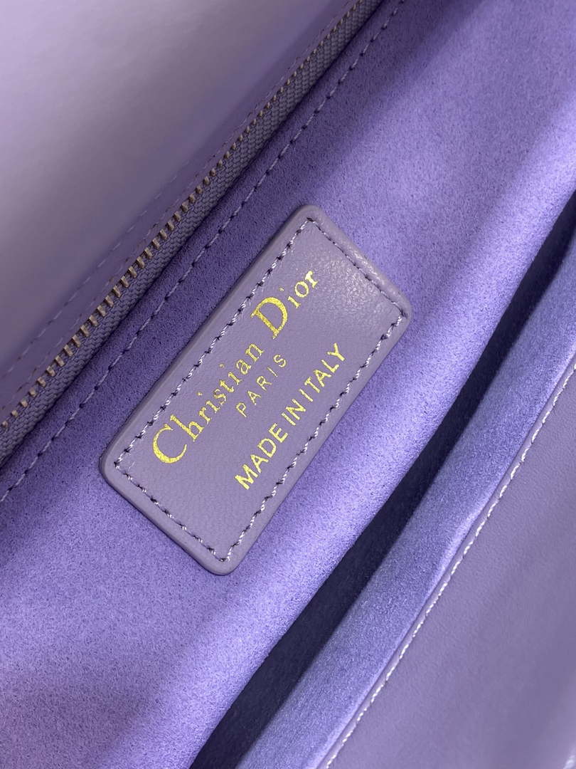 Dior M0531 Small Lady Dior Bag Purple Cannage Lambskin - Default Title - View 9