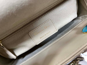 Dior M0531 Small Lady Dior Bag Yellow Cannage with enamel buckle - Default Title - View 9