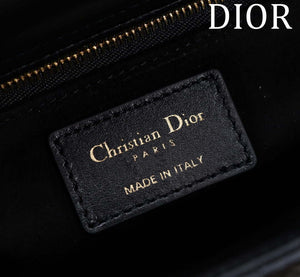 Dior M0538 Small Lady Dior My ABCDior Bag Black Cannage Lambskin with Gold-Finish - Default Title - View 8