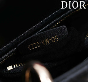 Dior M0538 Small Lady Dior My ABCDior Bag Black Cannage Lambskin with Gold-Finish - Default Title - View 9