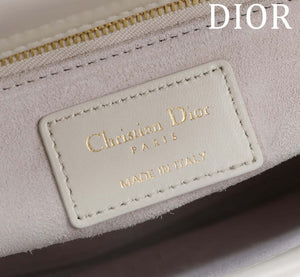 Dior M0538 Small Lady Dior My ABCDior Bag Latte Cannage Lambskin with Gold-Finish - Default Title - View 8