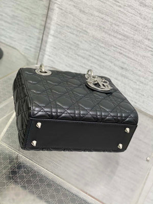 Dior M0538 Small Lady My ABCDior Bag Black Cannage Lambskin Silver - Default Title - View 7
