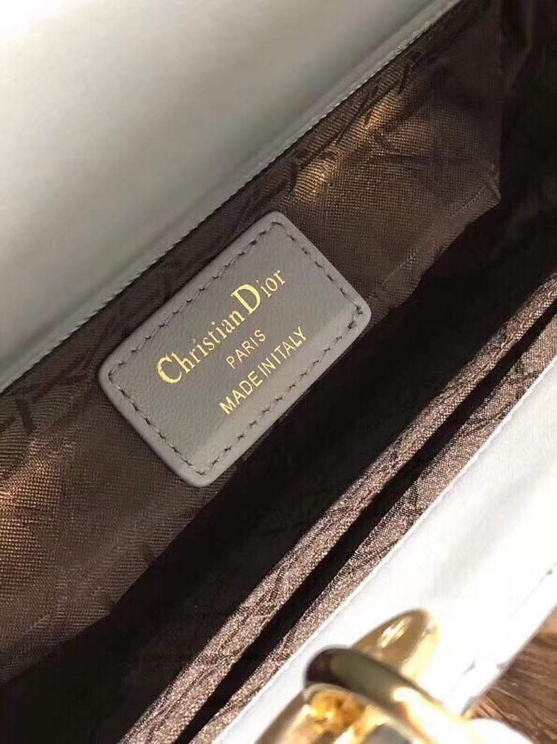 Dior Small Lady My ABCDior Bag Lambskin M0538 Blue