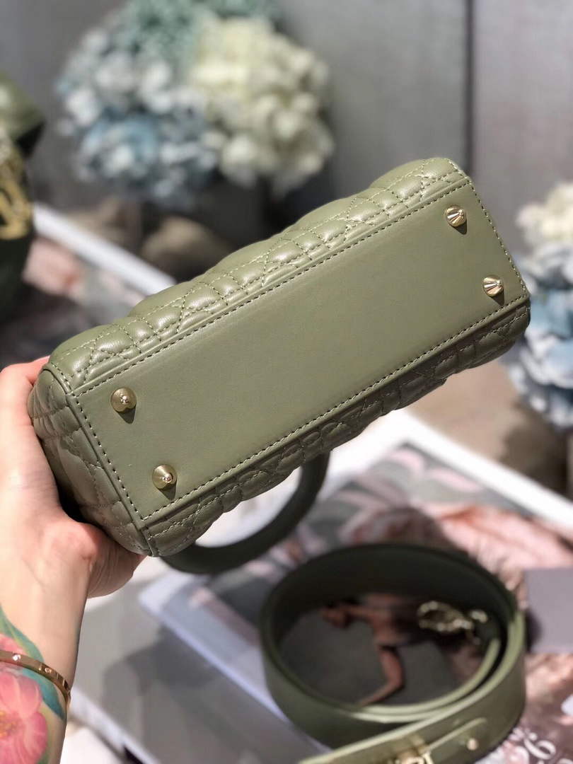 Dior Small Lady My ABCDior Bag Lambskin M0538 Green