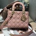 Dior Small Lady My ABCDior Bag Lambskin M0538 Light Pink - Default Title - View 1
